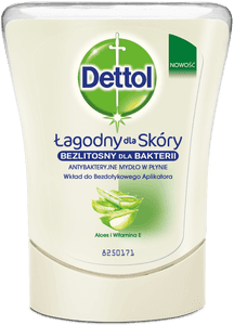 Dettol Antybakteryjne Mydło do rąk w płynie Delikatny Aloes – wkład do bezdotykowego aplikatora